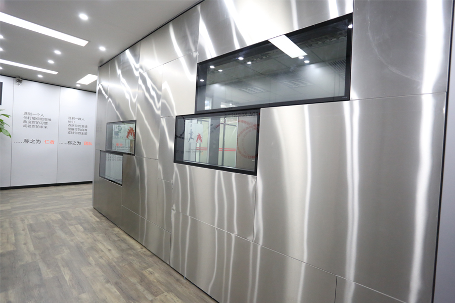 wangzhan mingcheng-PDA glass partition factory exhibition hall