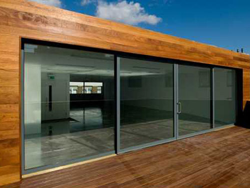 Fireproof glass doors